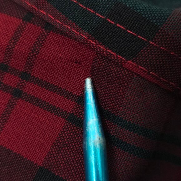 Sir Pendleton Tartan Plaid Shirt READ Mens M Vintage 70s Virgin Wool USA Made - Picture 7 of 16